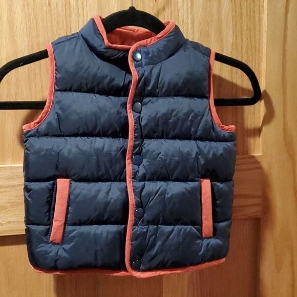 Gymboree Navy and Orange Vest- NWT